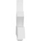 Ekena Millwork Kennewick Architectural Grade PVC Gable Bracket, 108"W x 22 1/2"H x 4"D x 6"F, 5/12 Pitch GBP108X23X0406KEN00 - alternate 2